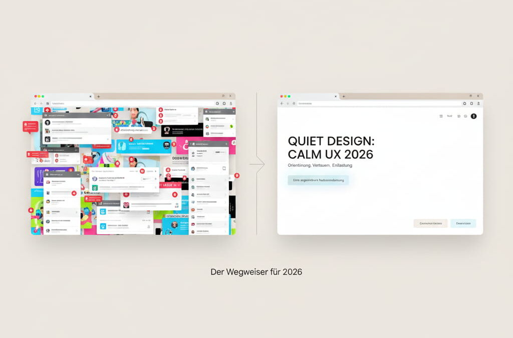 Webtrends 2026 – Trend Nr. 1: Quiet Design / Calm UX