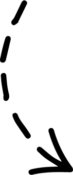 Pfeil gestrichelt nach unten gedreht 150 Pfeil gestrichelt nach unten gedreht - einfache Zeichnung schwarz/weiß