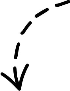 Pfeil gestrichelt runter Pfeil gestrichelt zeig im leichten Bogen nach unten