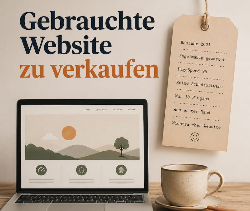 Gebrauchte Website zu verkaufen